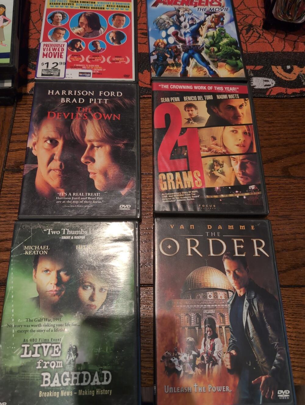 DVD Lot Order Baghdad Devils Own 21 Grams Avengers Thumbsucker Van Damme